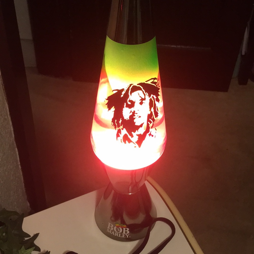 Bob Marley Tri Color Lava Lamp